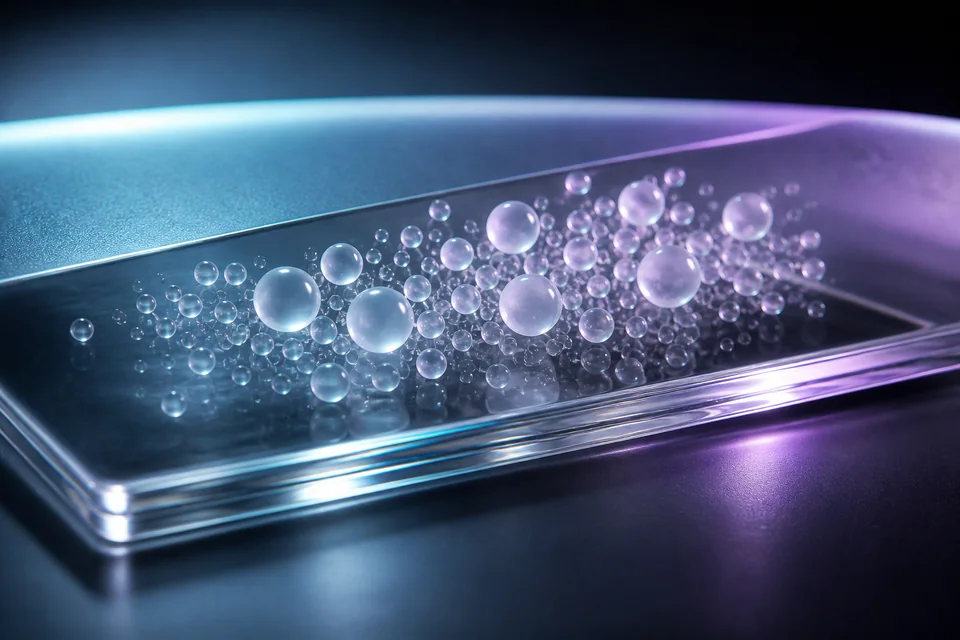 UV specialty additive effect in a clear coating