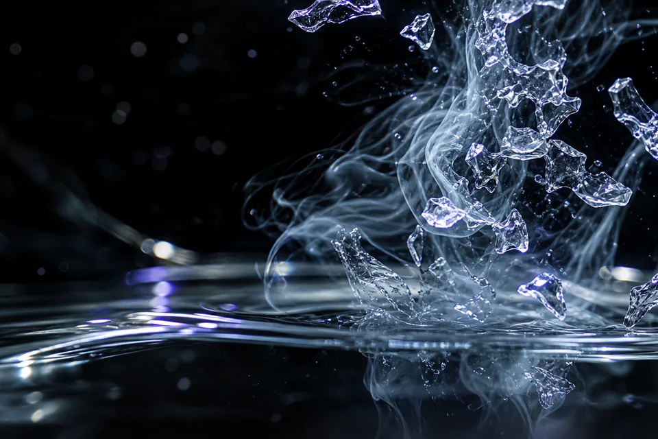 Monomer-soluble solid acrylic dissolution effect